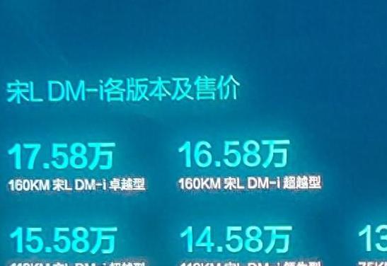 比亚迪宋 L DM-i 正式上市，售价 13.58 万元起，颜值高配置强