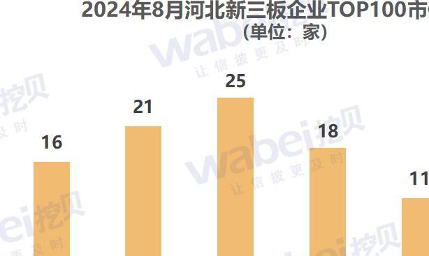 2024 年 8 月河北新三板企业市值 TOP100：9 家超 10 亿，16 家冲击北交所