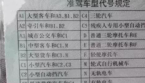 c1驾照可以开什么车型，别因为车型不对头而挨罚