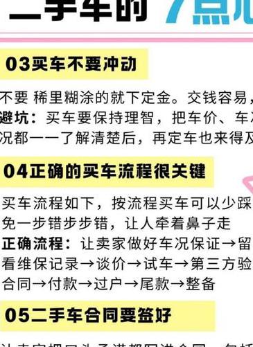 买二手车要注意什么，购买必知事项全面指南与注意事项